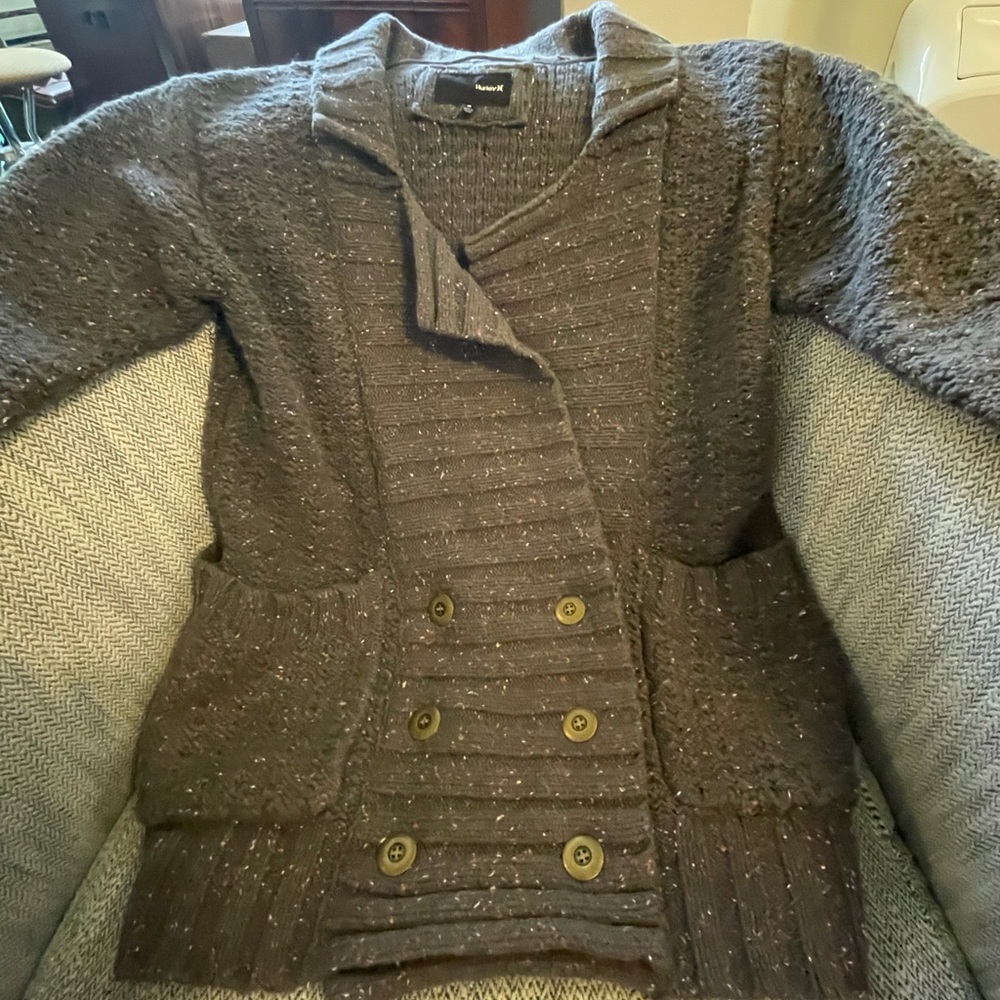 Hurley Gray/Blue Speckled Cozy Sweater - Picture 6 of 13